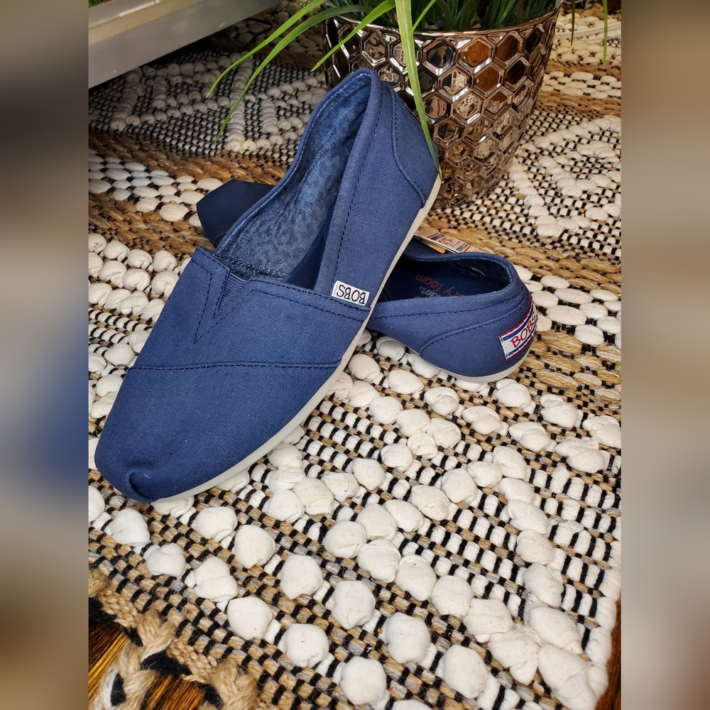 BOBS  From Skechers Women's Peace And Love Dark Navy Flats - Picture 10 of 12